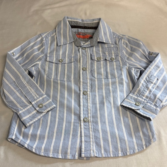 Marks & Spencer - Striped Button-Up Shirt - Picture 1 of 4